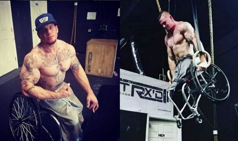 超勵志！他一出生就截肢無腿坐著輪椅練成健身教練