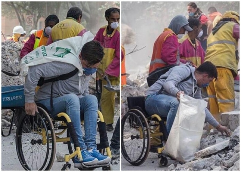 墨西哥地震：輪椅漢投入協助救災　網民激讚