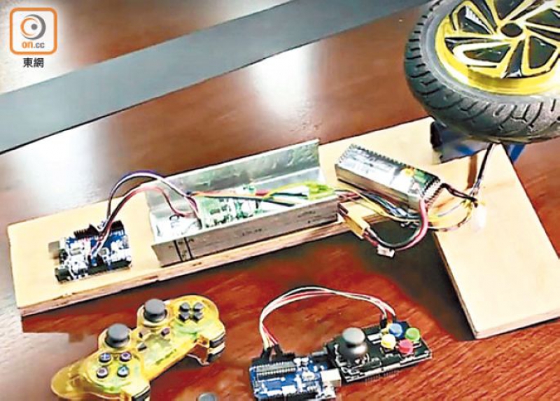 圖為裝置的改良過程