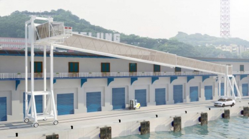 方便邮轮旅客 基港公司增置1具旅客桥