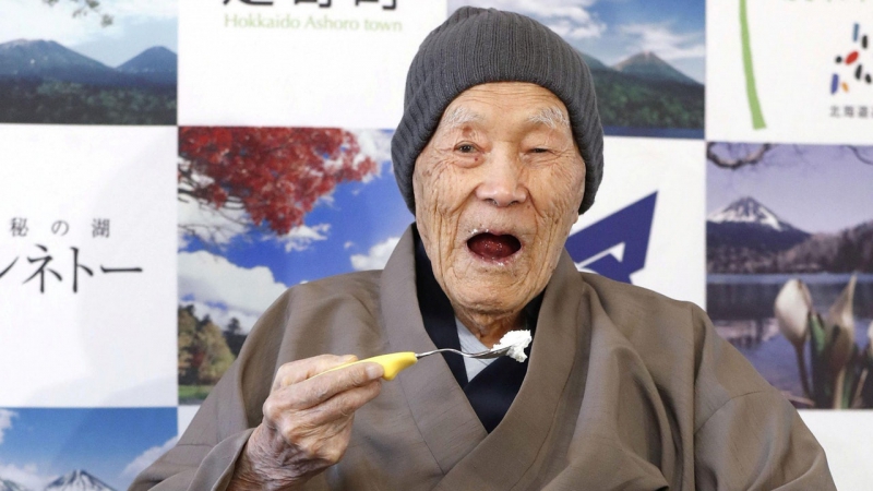 112歲日本人野中正造　全球在世最長壽男性　延年秘訣點止浸溫泉