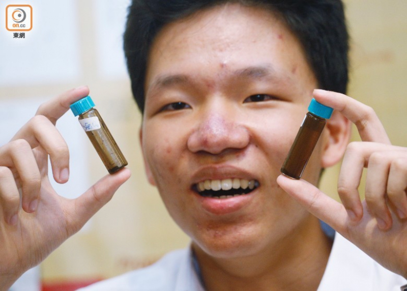 周昭宏应凭「污水鍊金术」获得少年科学家和能源及环境科学(高中组)一等奖