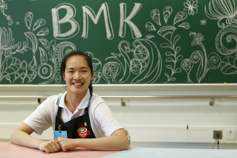 任國芬說，今年開始接觸咖啡並產生興趣，新鮮感，能認識不同咖啡品種、拉花技巧、畫花，及從中學到如何與人相處、溝通