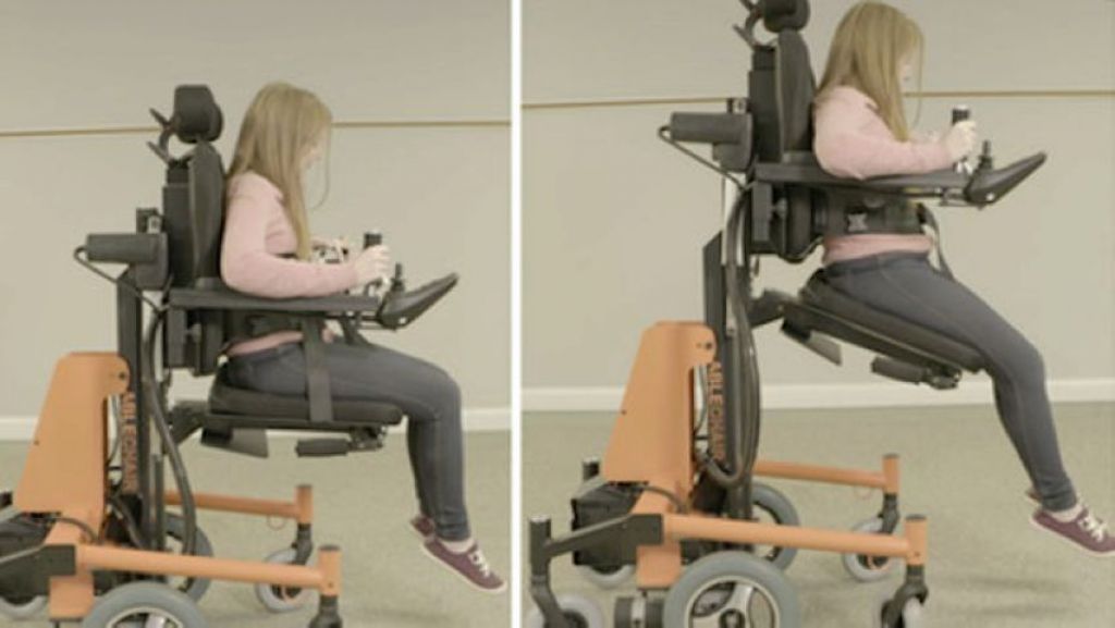 多功能AbleChair允许轮椅使用者升降、站立或躺下