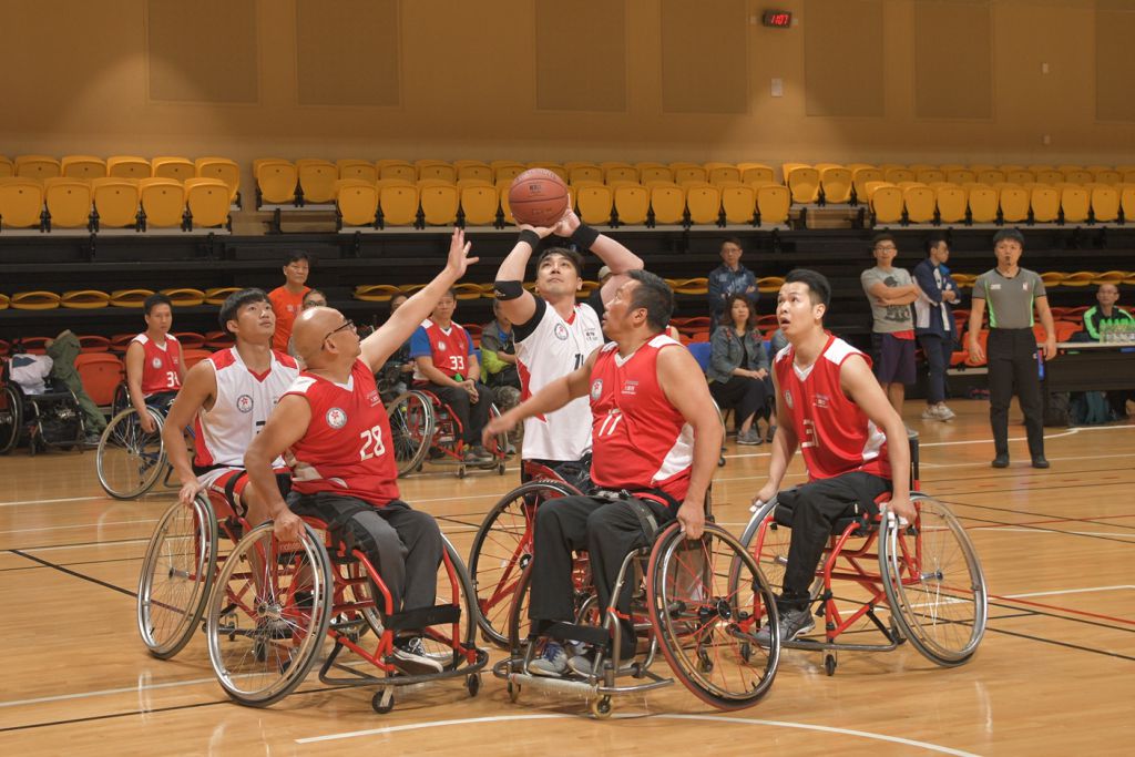 第七届全港运动会 — 轮椅篮球挑战赛四强赛 新界东、港岛西报捷勇闯决赛