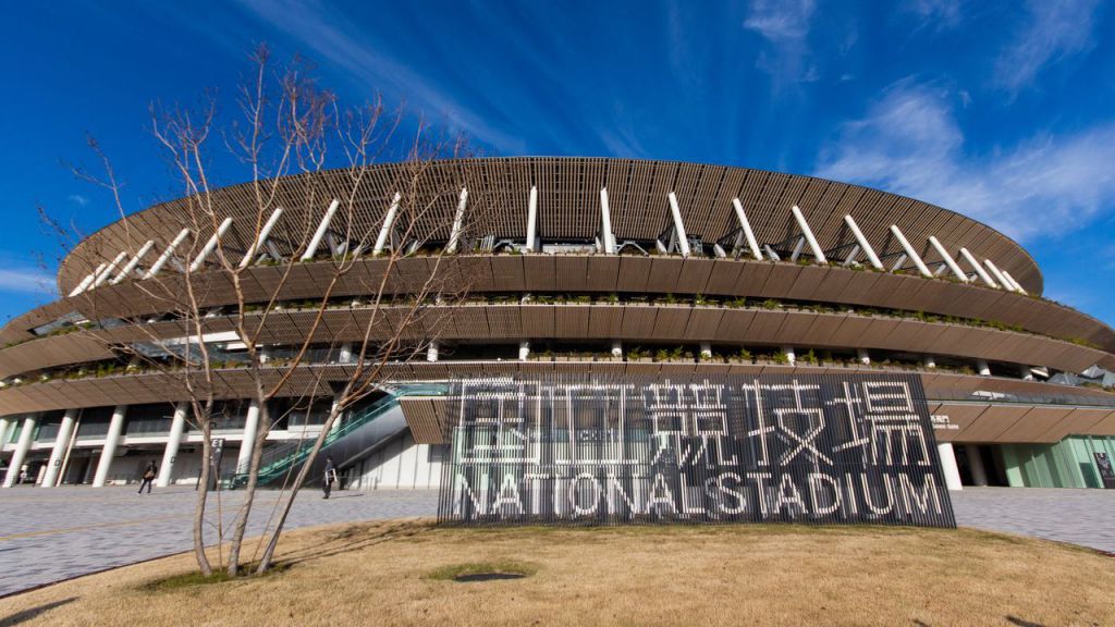 環抱的國立競技場亮相——東京奧運帕運主會場