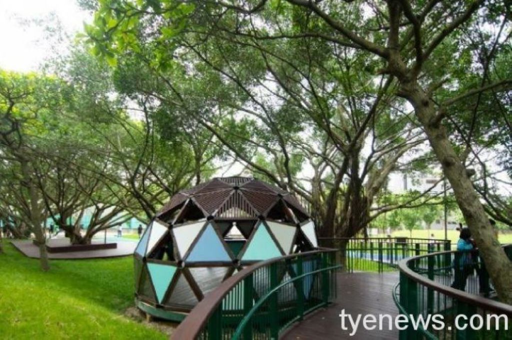 第一座公園溜索大溪埔頂公園 共融式遊戲場滿足各年齡層遊憩需求 