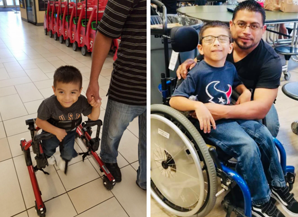邁克爾出生時被診斷出患有腦癱，無法獨立行走，只能依靠輪椅或助行架行動。