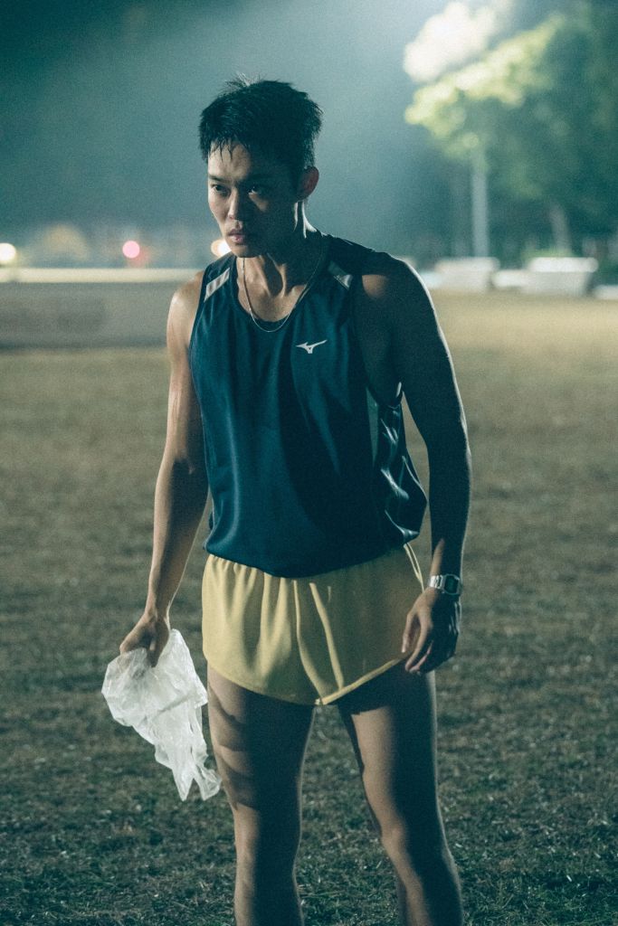 胡子彤飾演跑隊成員火車車。《 媽媽的神奇小子》劇照