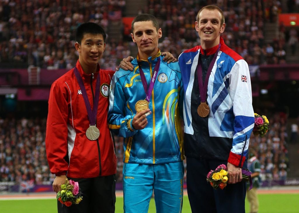 蘇樺偉曾在國際得多個獎項，相中為2012年在倫敦殘奧男子T36級200米奪得銅牌，是他運動生涯最後一次枚殘奧獎牌。(Getty Images)