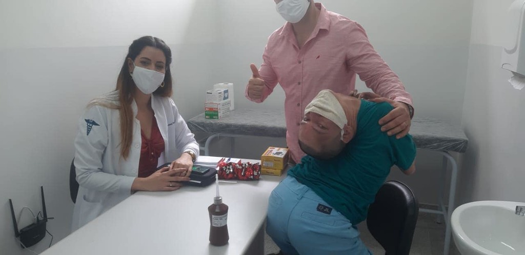 巴西疫情嚴峻，Claudio Vieira de Oliveira非常害怕新冠病毒。