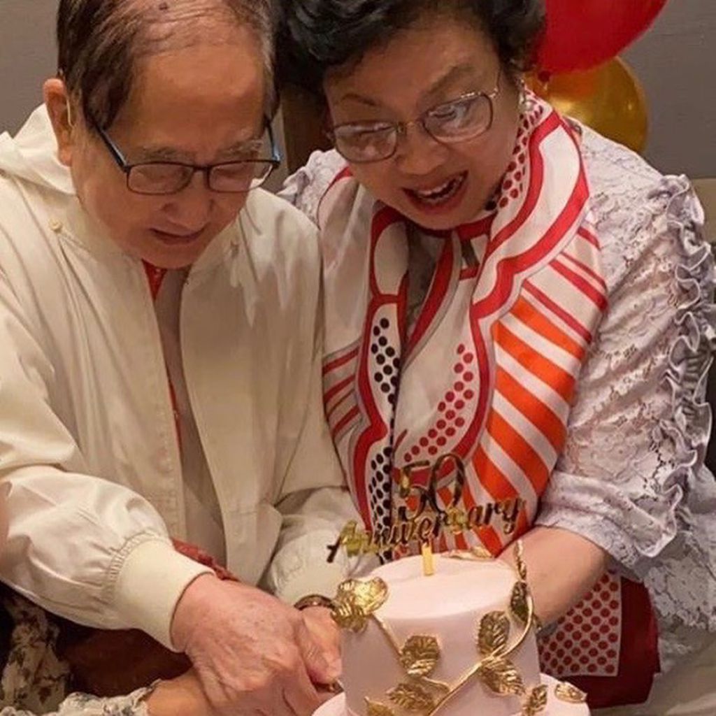 黎姿父母去年慶祝結婚50載。(IG圖片)