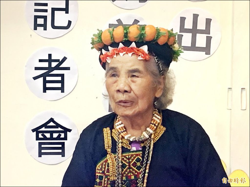 84歲劉賴阿妹，是今年年齡最大的愛心媽媽。 