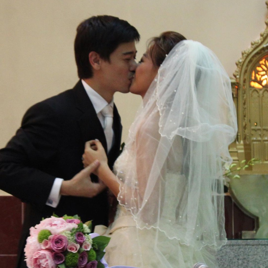 鍾麗淇與丈夫於2020年結婚，母親最後有幸見證。