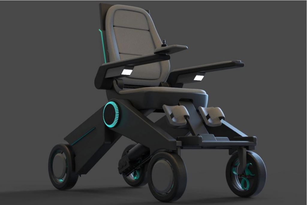 THIS FOLDABLE WHEELCHAIR COMES WITH A HEIGHT-ADJUSTABLE FUNCTION, HELPING USERS BE MORE INDEPENDENT