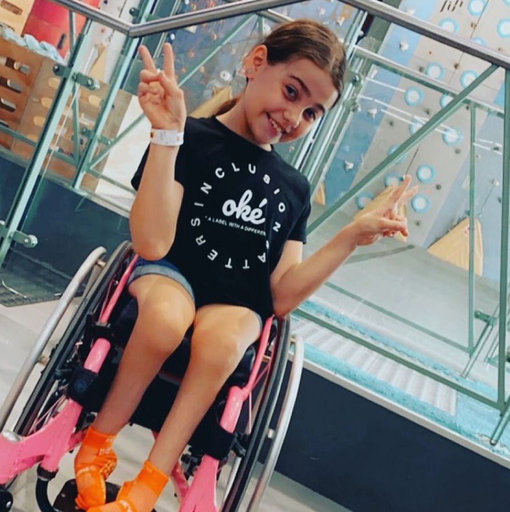 现年10岁的澳洲女童Brydi天生残疾。