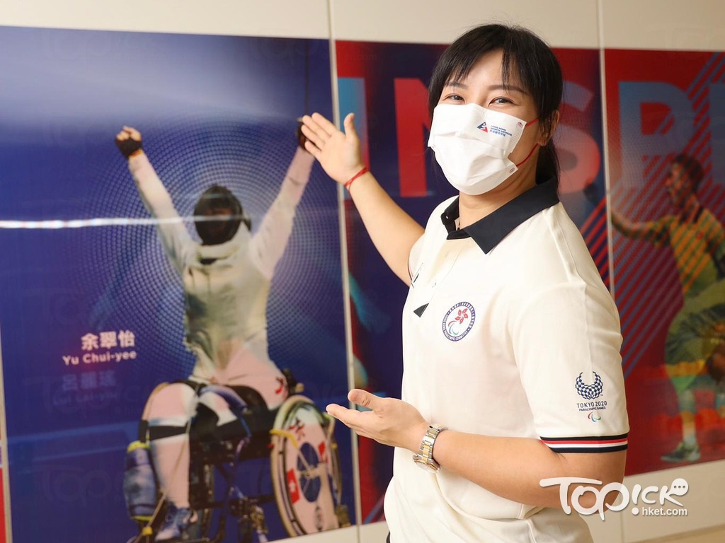 輪椅劍擊運動員余翠怡是今屆殘奧「五朝元老」。