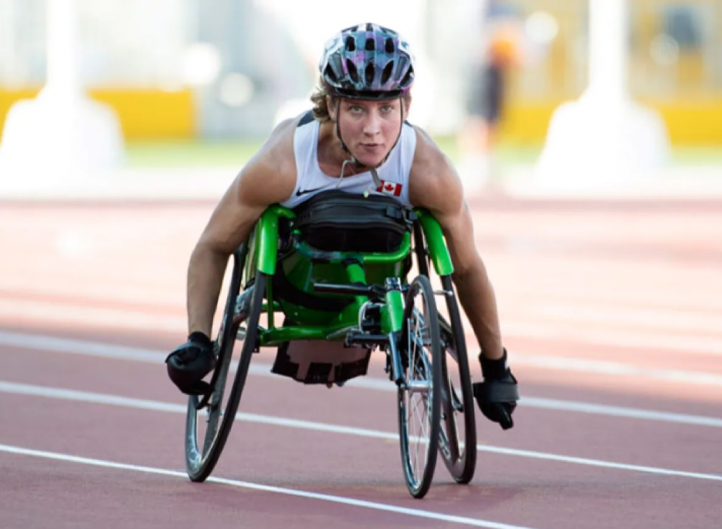 Yukoner Jessica Frotten, who now lives in Regina, competing at the Parapan Am Games in Toronto in 20