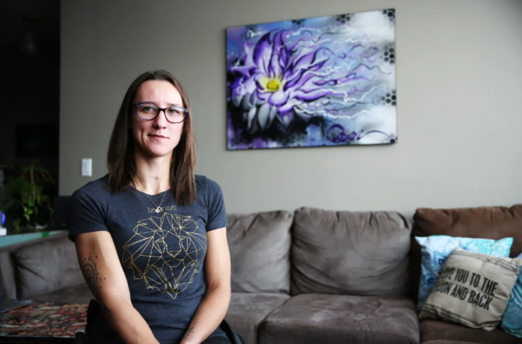Jessica Frotten moved to Regina from the Yukon to train and be rehabilitated at First Step Wellness.