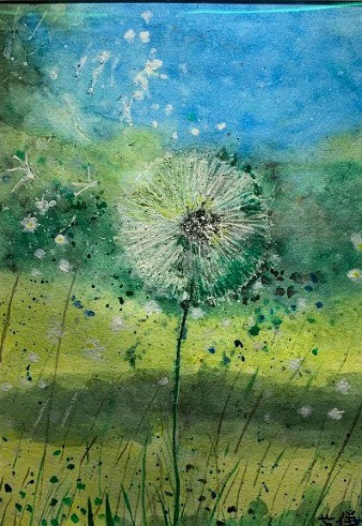 英儀展出作品：蒲公英一。