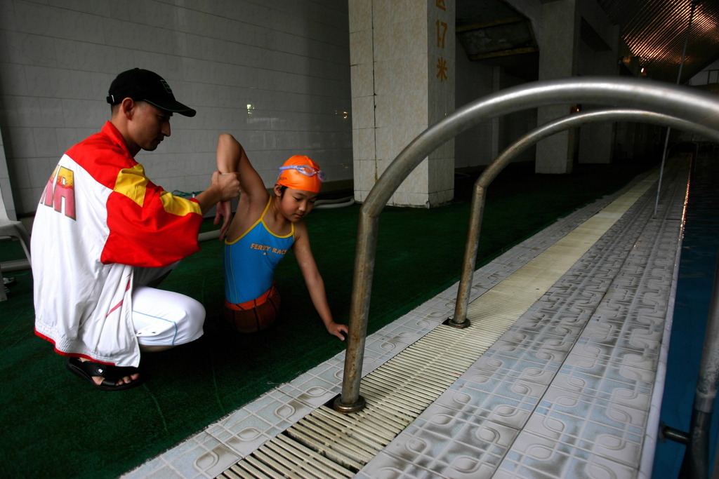 錢紅艷於11歲加入雲南省殘疾人游泳隊。