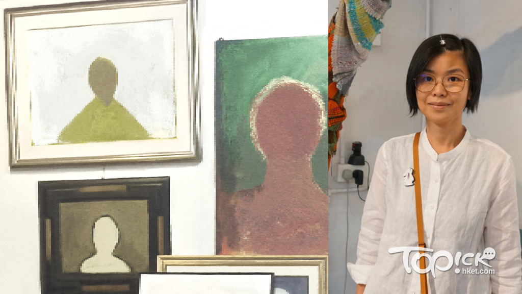 一名癌症女康復者在接受藝術治療時，總繪畫無五官的自畫像，藝術治療師彭秀芝（右）解構其背後催淚糾結後，透過治療讓病人重拾自信。圖左為iStock設計圖片，並非病人畫作。
