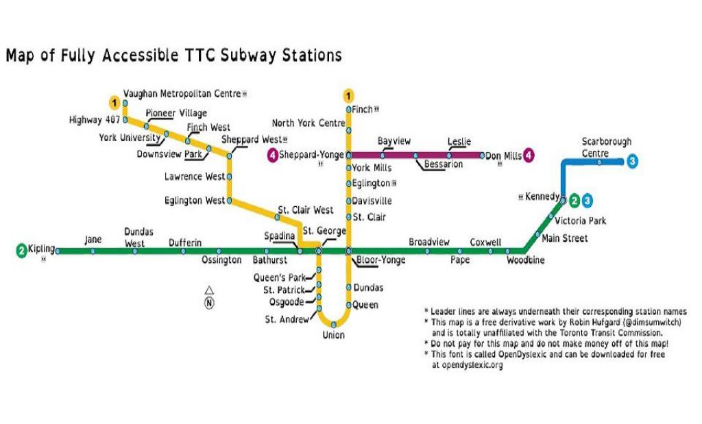 解行動不便者之憂 這張地鐵站點圖用得上
